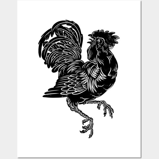 Rooster Wall Art by dezeight